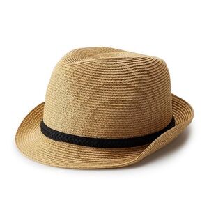 Sonoma Straw Fedora with Black Braided Band